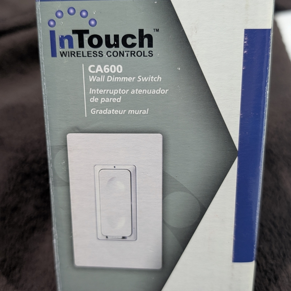White Dimmer Switch with Minimalist Design